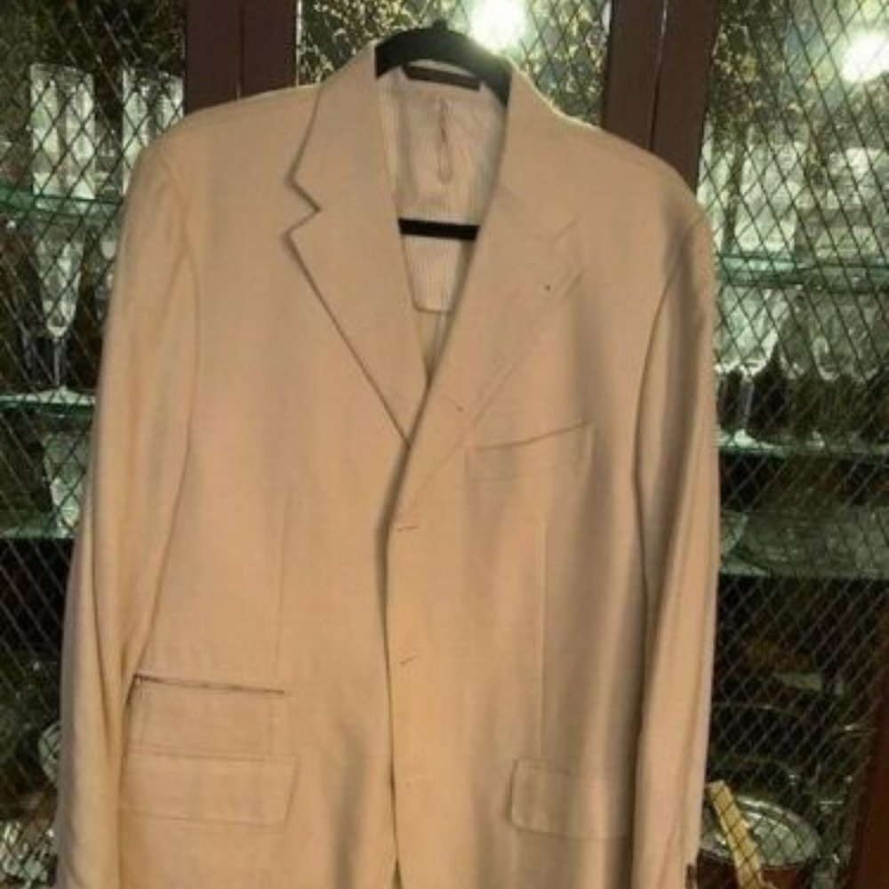 Corneliani ID Silk/flax/cotton Blazer 44R 54R